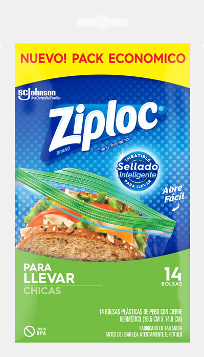 Ziploc® Bolsa Llevar Chica