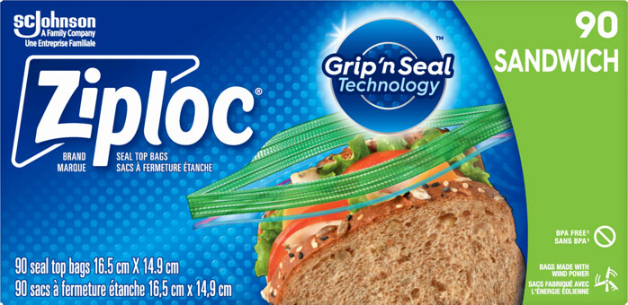 Sacs à sandwich de marque Ziploc®