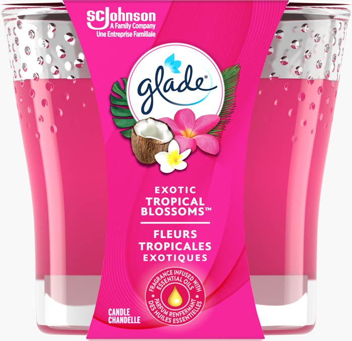 Glade® Chandelle - Fleurs tropicales exotiques