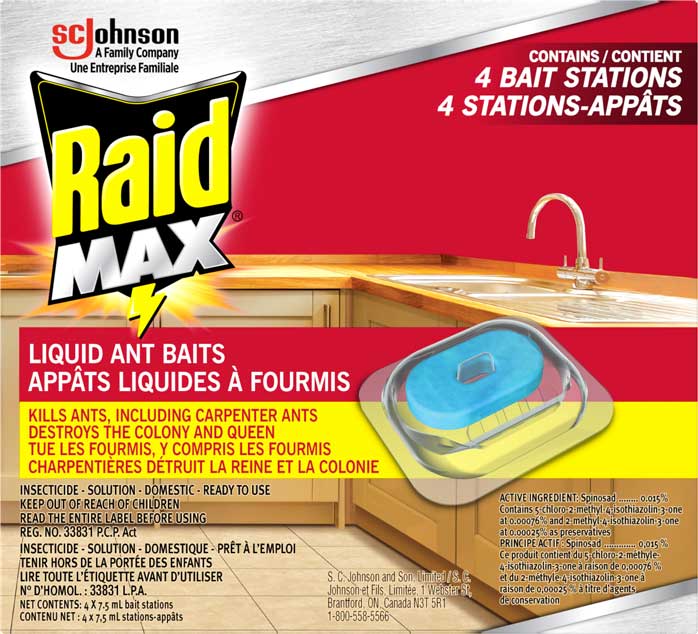 Raid Max® Àppâts Liquides Â Fourmis