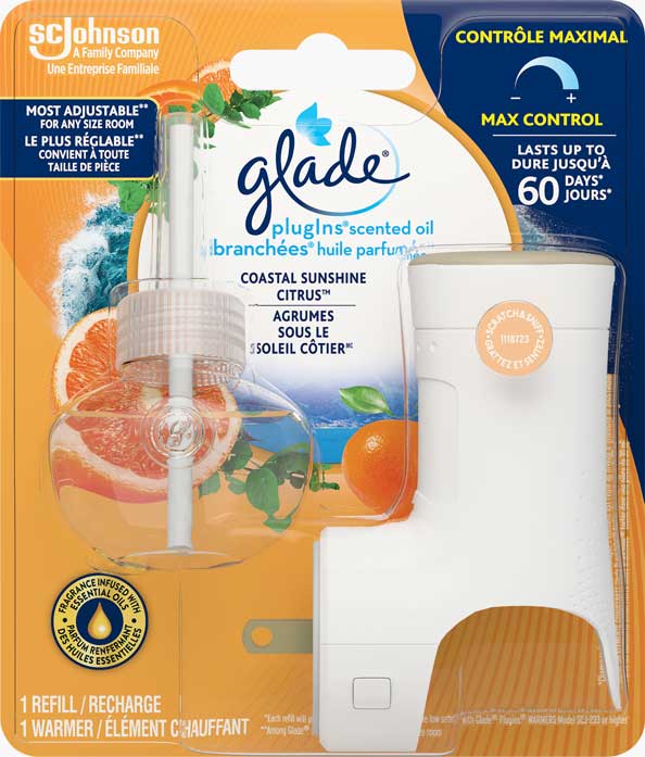 Glade Branchées® Huile parfumée nécessaire de départ - Agrumes sous le soleil côtier