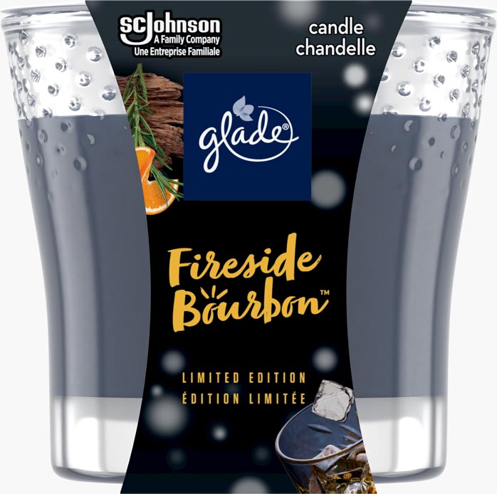 Glade® Holiday Candle - Fireside Bourbon™ 