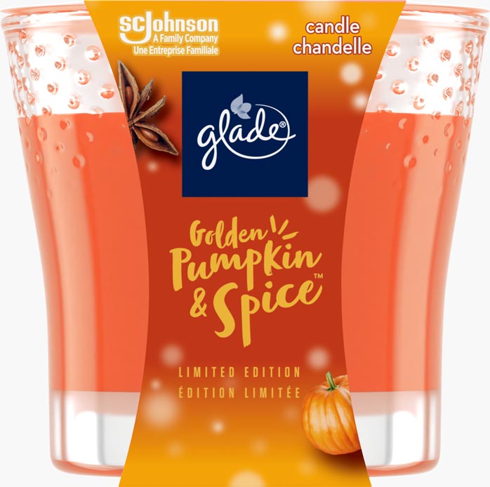 Glade® chandelle d`automne - Golden Pumpkin & Spice™