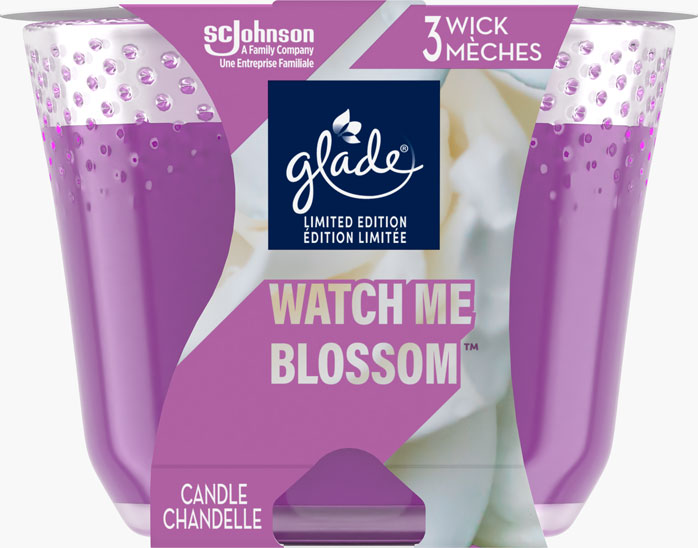 Glade® chandelle à trois mèches - Watch Me Blossom™