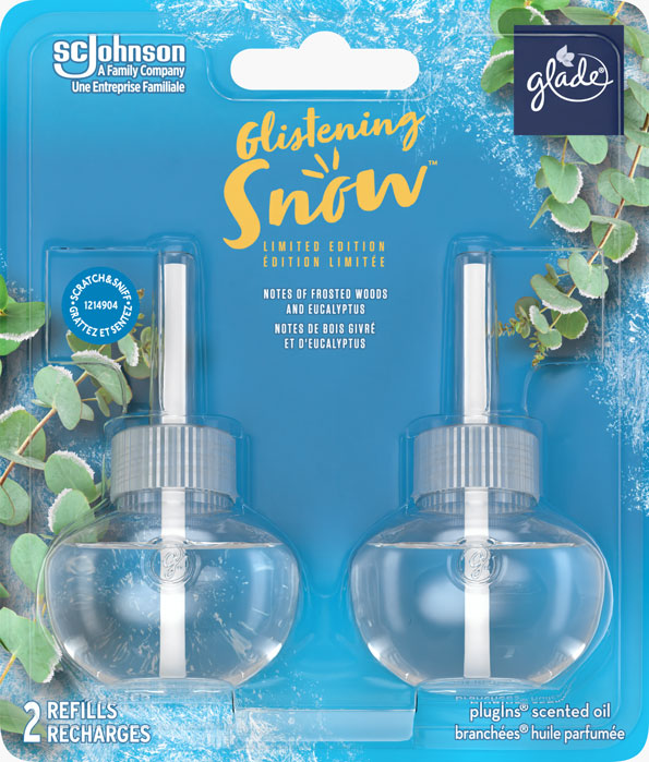 Glade® des Fêtes Branchées® Huile parfumée Recharge - Glistening Snow™