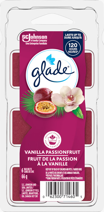 Glade® Cubes de Cire - Fruit de la Passion à la vanille