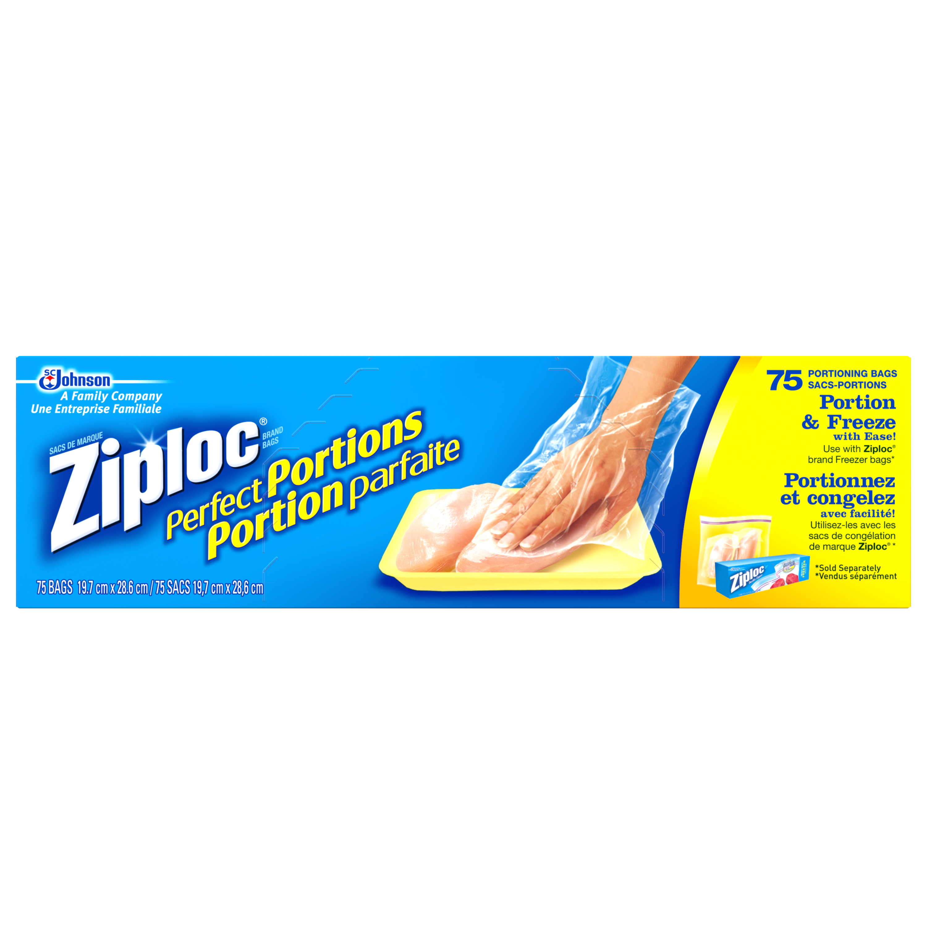 Sacs de Marque Ziploc®  Portion Parfaite sacs-portions