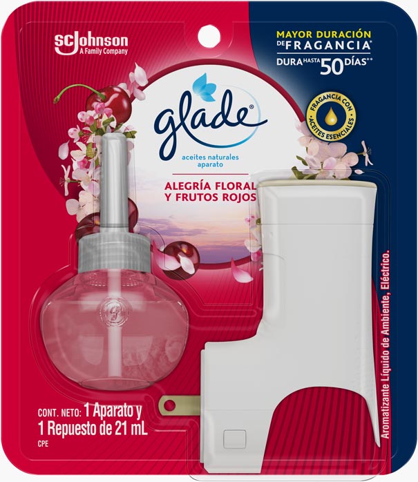 Glade® Aceites Naturales Alegría Floral y Frutos Rojos™