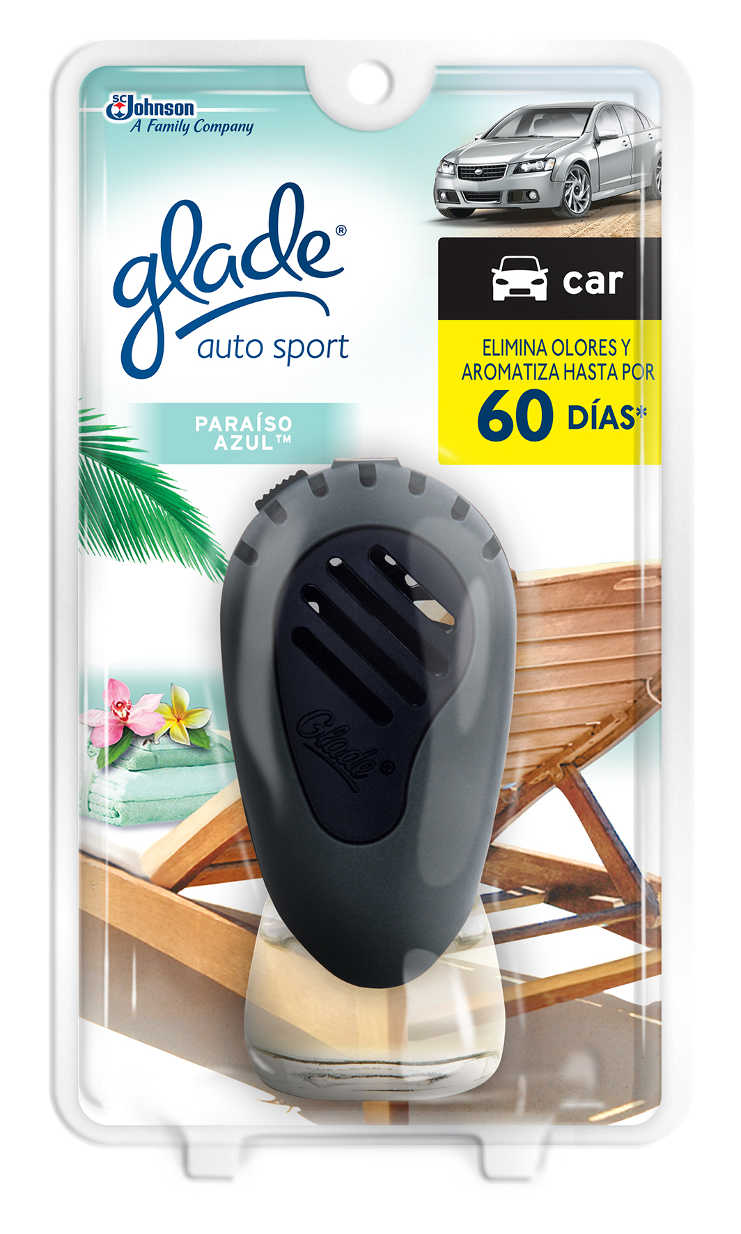 Glade® Auto Sport Paraíso Azul™