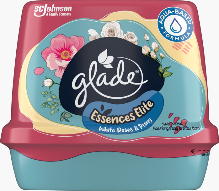 Glade® Essence Elite Scented Gel White Roses & Peony